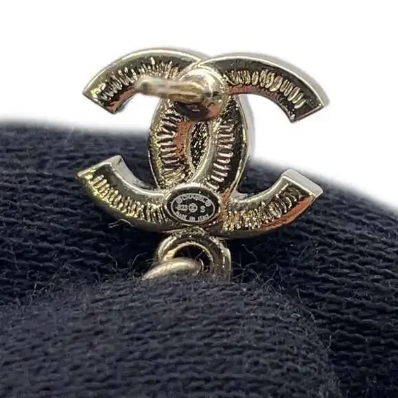 Chanel Cc Logo Earrings Metal #209867C14B - Picture 8 of 9